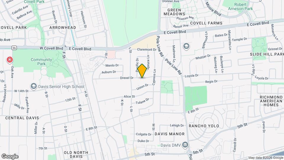 1416 Drexel Dr Map and Location Details