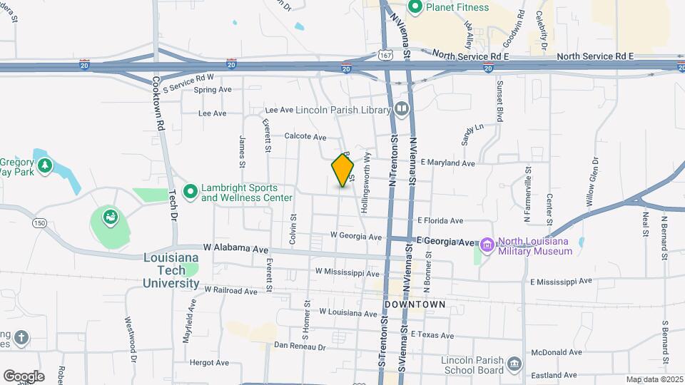 600 Minden St Map and Location Details