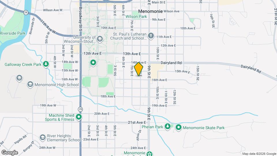 1521 8th St E Map and Location Details