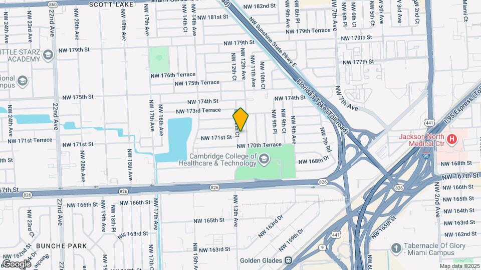 17115 NW 12th Ct Mapa y Detalles de la Ubicación
