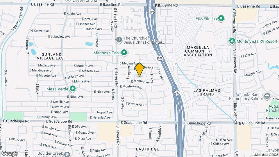8530 E Monte Ave Map and Location Details