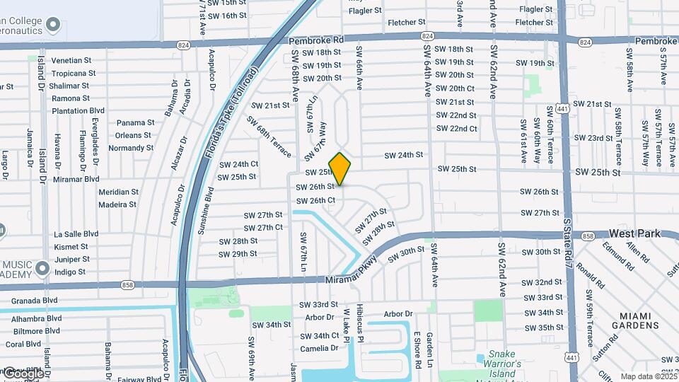 6600 SW 26th St, Unit #2 Map and Location Details