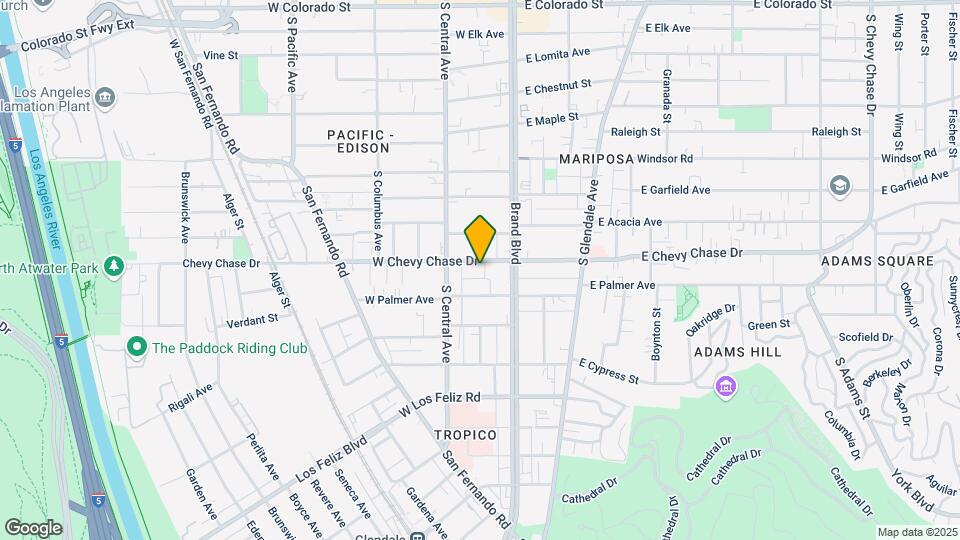 200 W Chevy Chase Dr Mapa y Detalles de la Ubicación