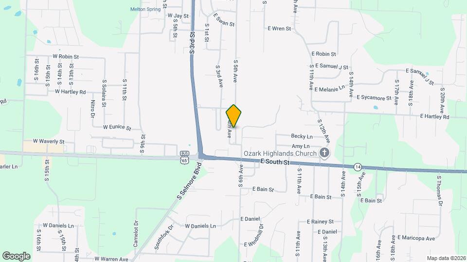 1503 S 5th Ave Map and Location Details