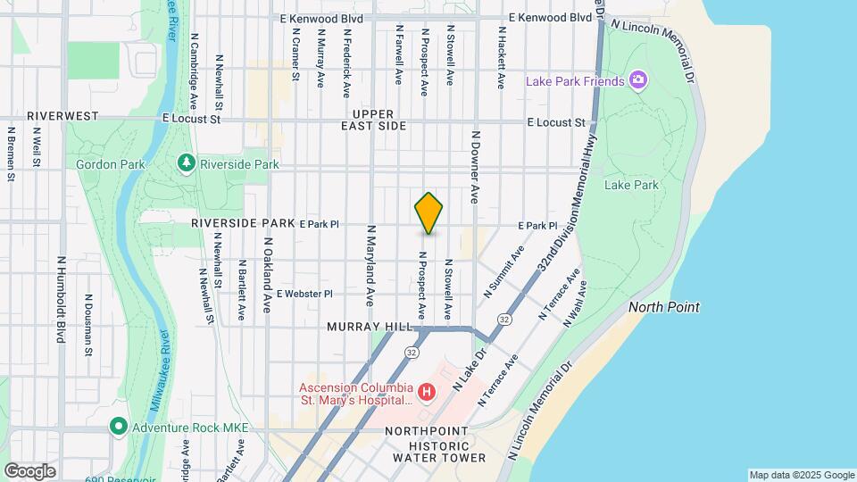 2628 N Prospect Ave Map and Location Details