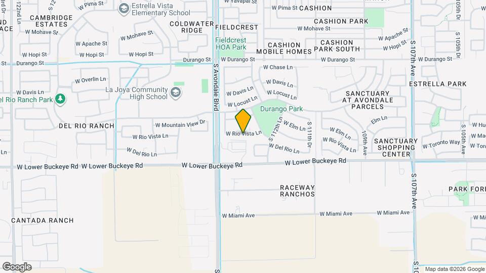 11417 W Rio Vista Ln Map and Location Details