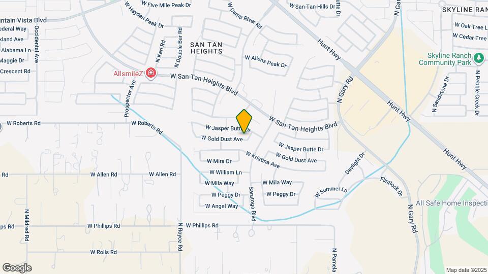 2614 W Gold Dust Ave Map and Location Details