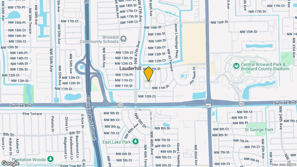1117 NW 45th Terrace Mapa y Detalles de la Ubicación