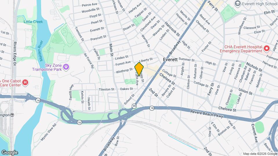 32 Tufts Ave Map and Location Details