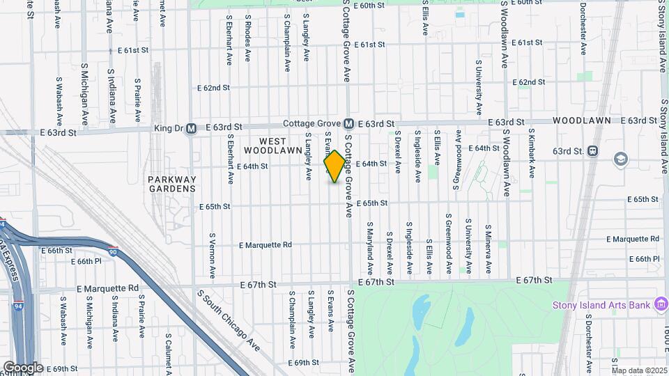 6435 S Evans Ave Map and Location Details