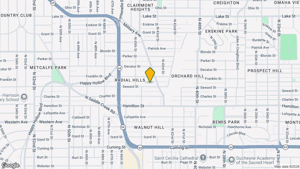 4324 Seward St Map and Location Details