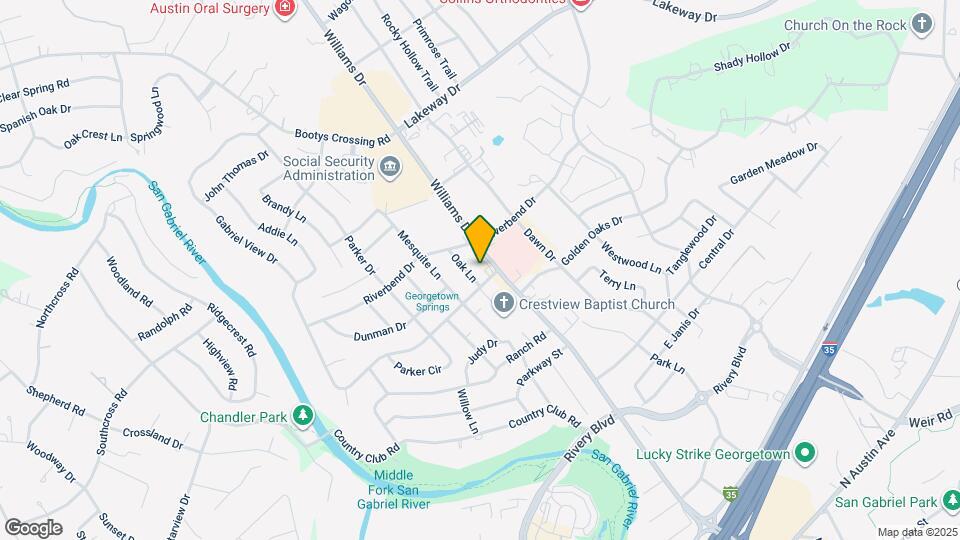 2501 Oak Ln, Unit A Map and Location Details