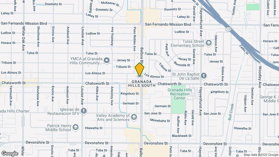 10715-10727 Balboa Blvd Map and Location Details