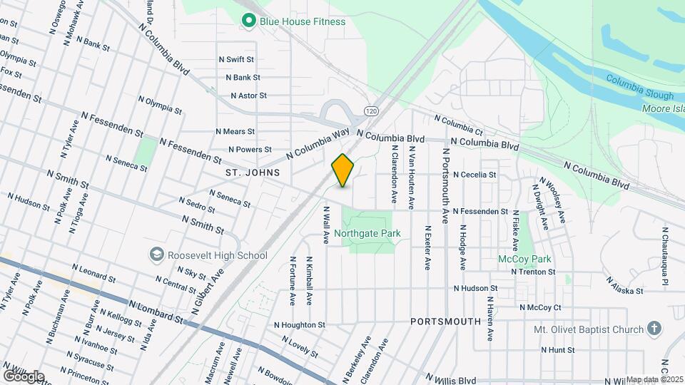 5961 N Fessenden St Map and Location Details