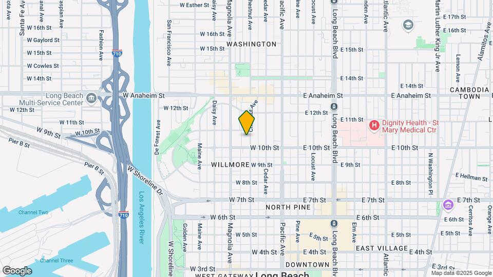 1027-1031 Chestnut Ave Mapa y Detalles de la Ubicación