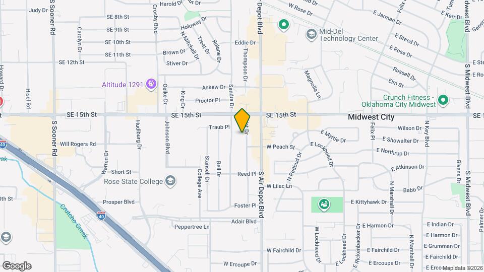 1208 Jet Dr Map and Location Details