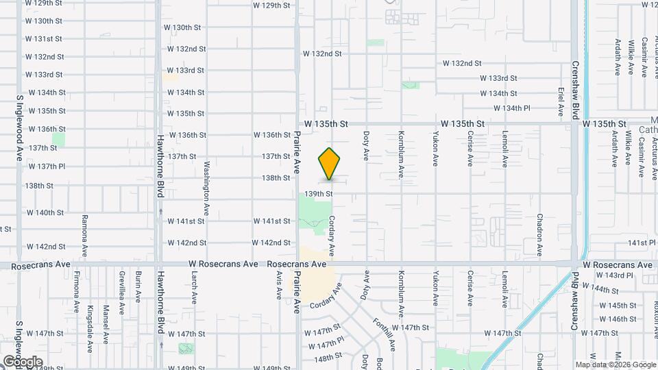 13769 Cordary Ave Map and Location Details