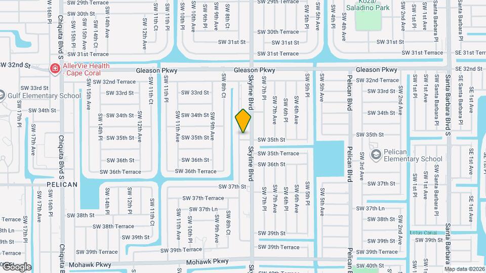 3435 SW 8th Pl Map and Location Details