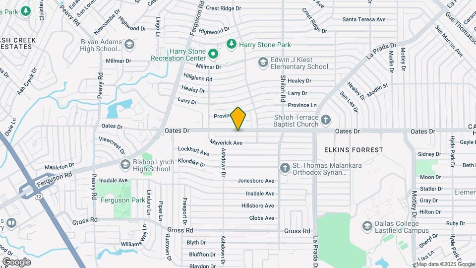 2512 Oates Dr Map and Location Details