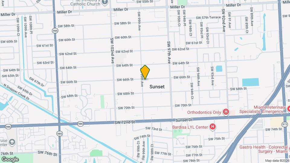 6611 SW 99th Ave Map and Location Details