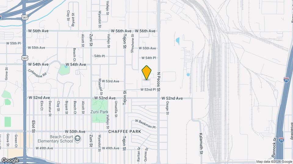 1750 W 53rd Pl Map and Location Details