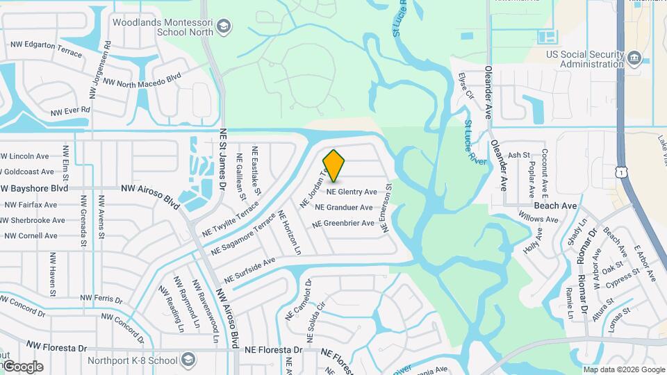 249 NE Glentry Ave Map and Location Details