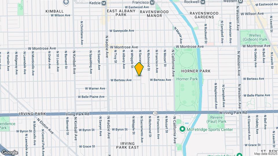 4202 N Sacramento Ave-Unit -2 Map and Location Details