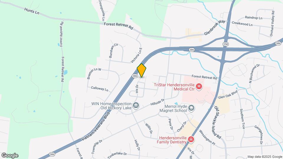 280 Iris Dr Map and Location Details