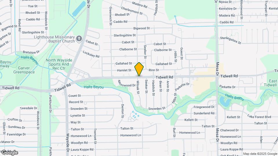 8302 Tidwell Rd Map and Location Details