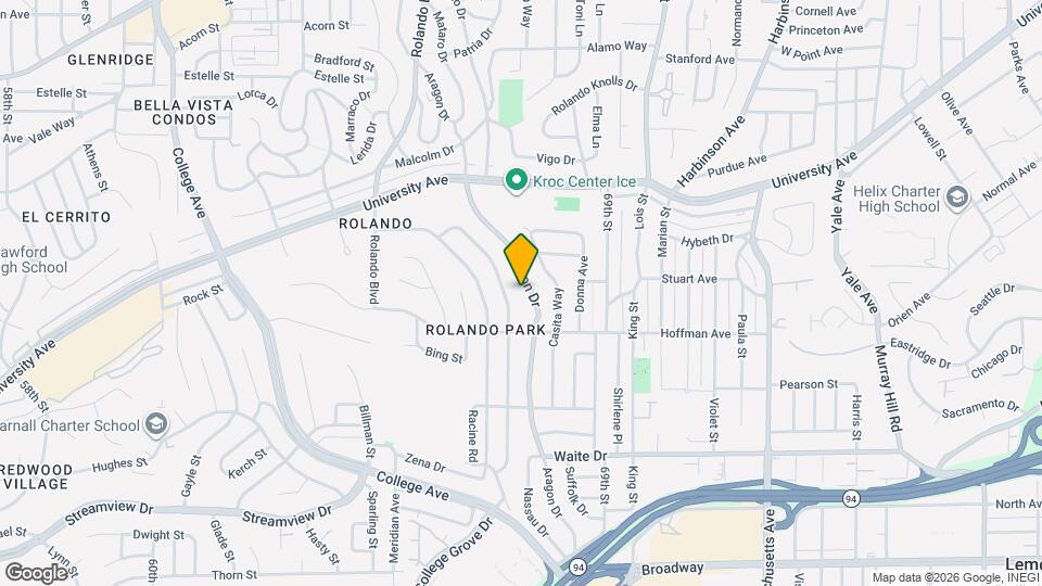 4034 Aragon Dr Map and Location Details