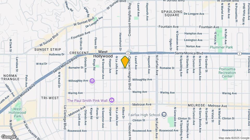 950 Havenhurst Dr Mapa y Detalles de la Ubicación