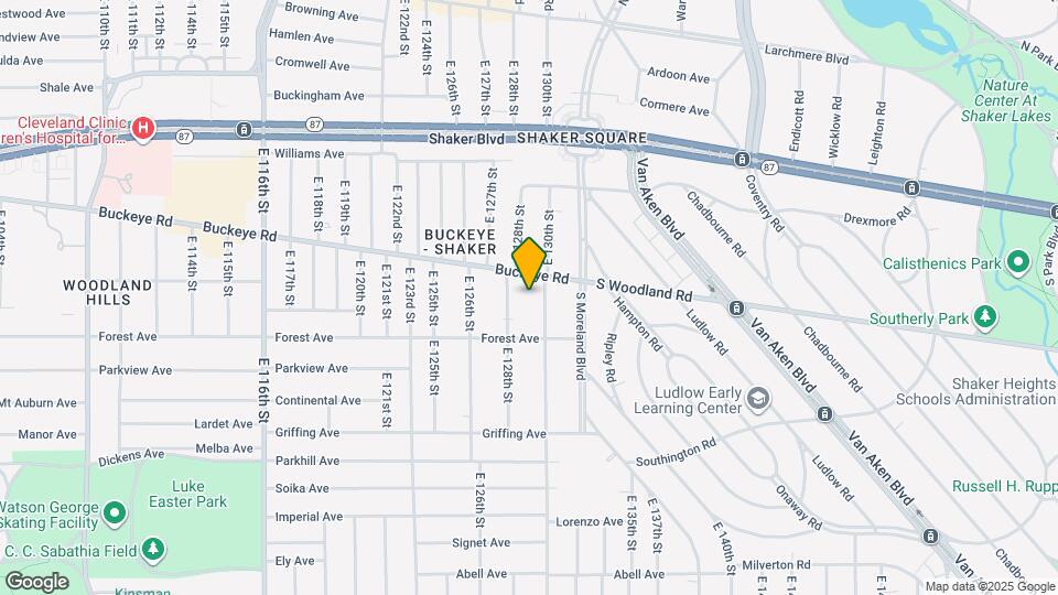 2926 E 130th St Map and Location Details