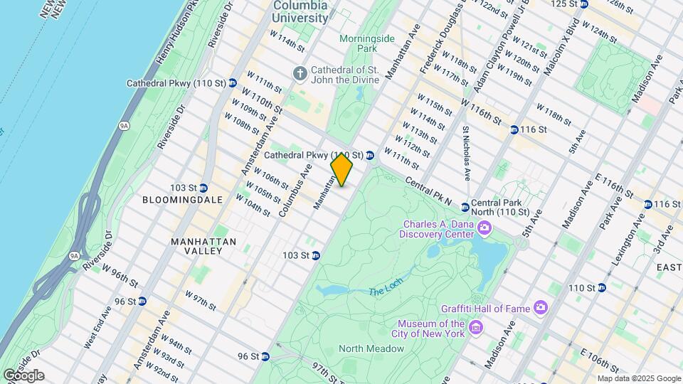 9 W 107th St Map and Location Details