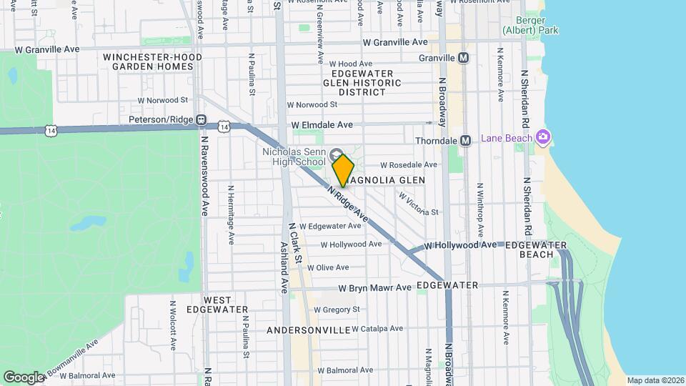 5817 N Ridge Ave, Unit J04P Mapa y Detalles de la Ubicación