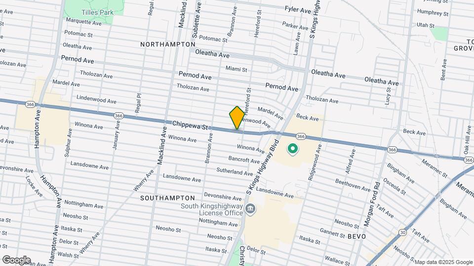 5012 Chippewa St, Unit 5010 2F Mapa y Detalles de la Ubicación