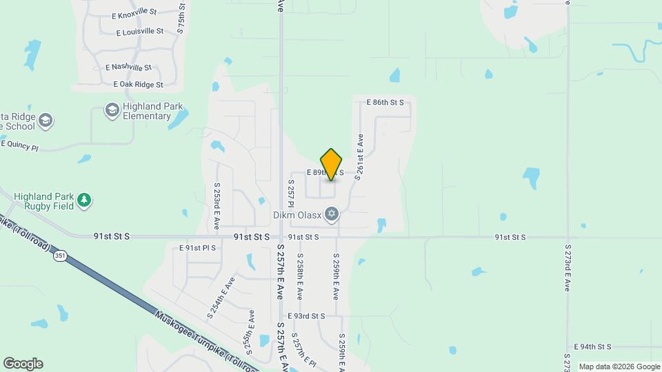 8946 S 260th E Ave Map and Location Details