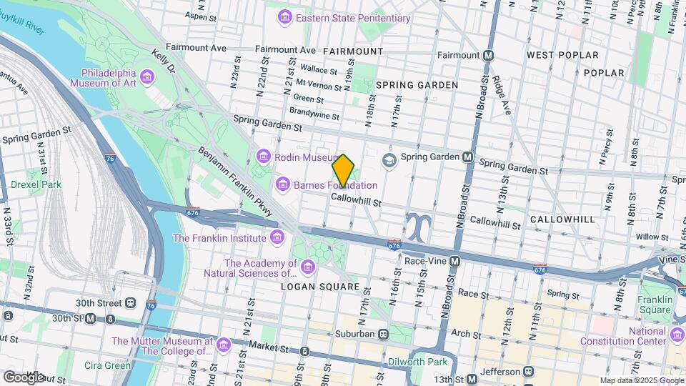 1825 Callowhill St Map and Location Details