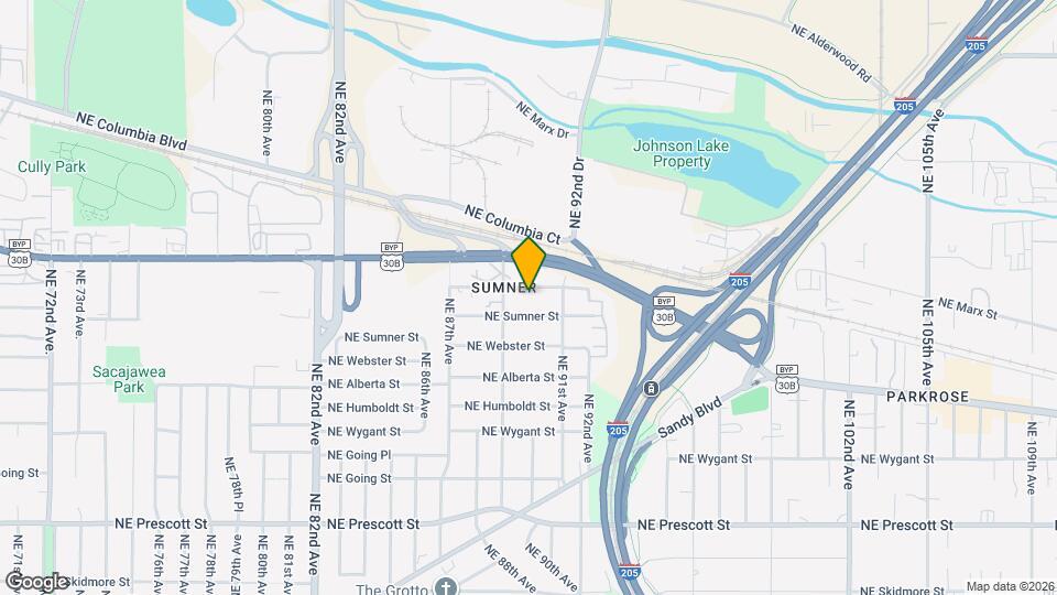 8950 NE Emerson St Mapa y Detalles de la Ubicación