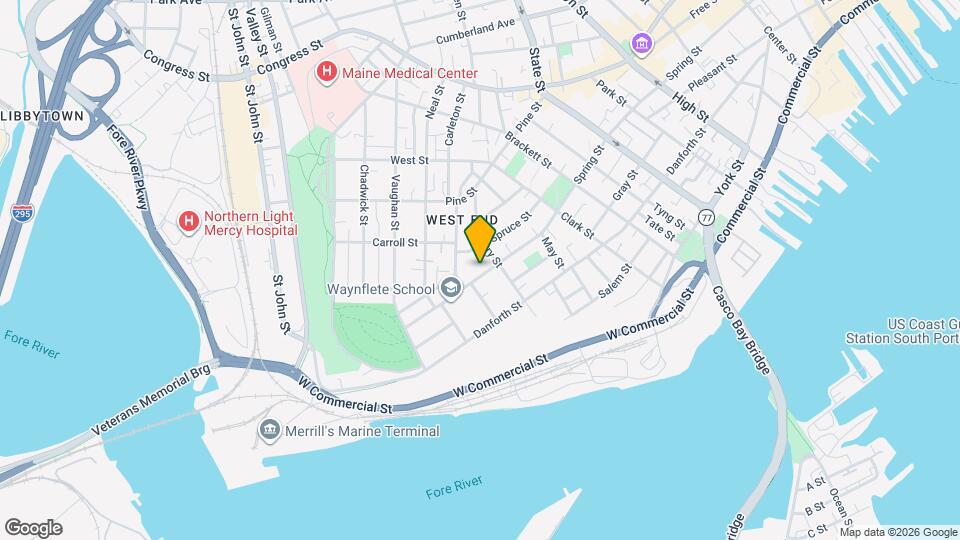 325 Spring St, Unit 2 Map and Location Details