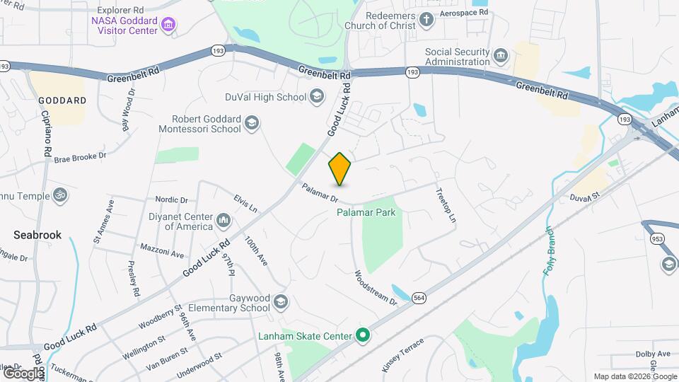 6913 Woodstream Ln Map and Location Details