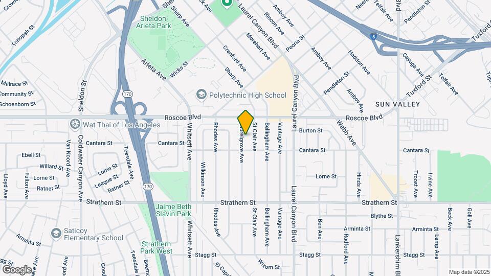 8214 Laurelgrove Ave Map and Location Details
