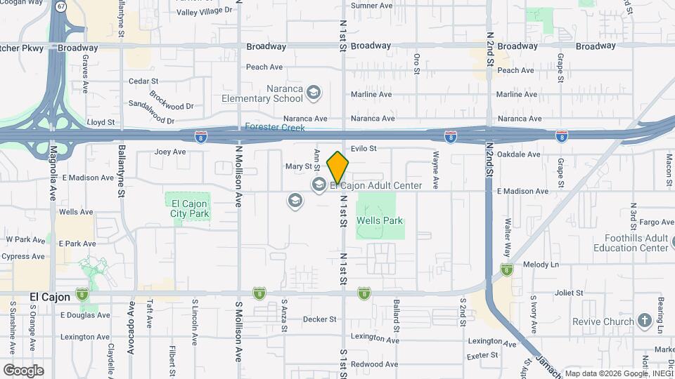 1098 E Madison Ave Map and Location Details