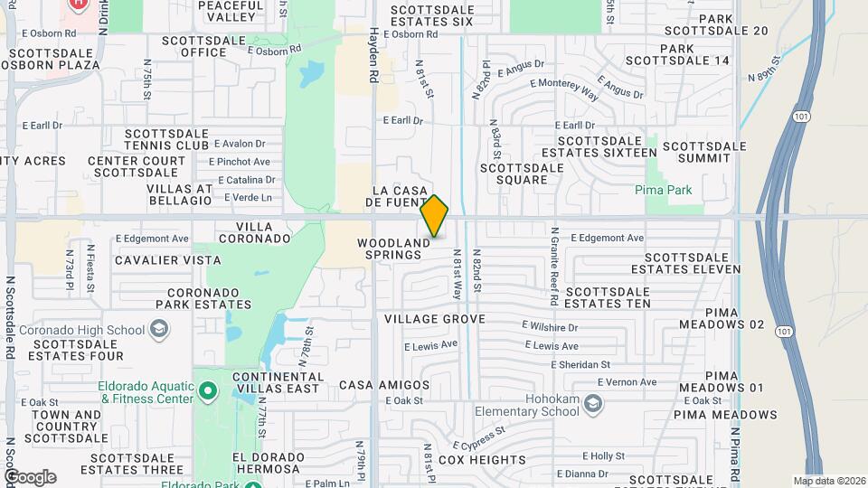 8062 E Edgemont Ave Map and Location Details