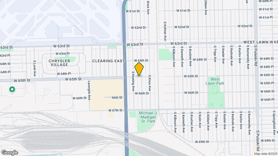 6500 S Kilpatrick Ave Mapa y Detalles de la Ubicación
