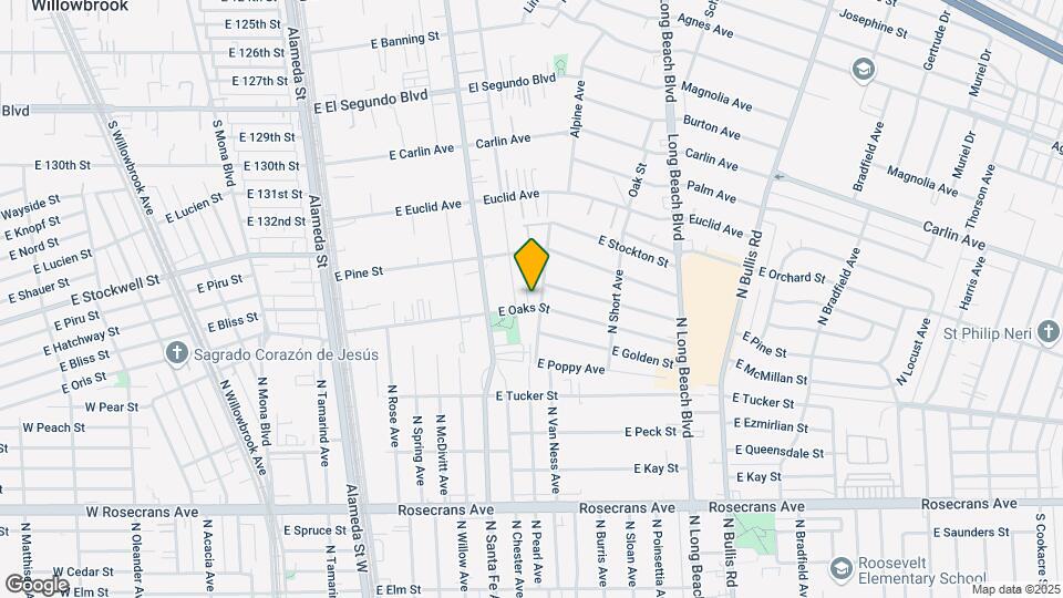 817 E Oaks St Mapa y Detalles de la Ubicación