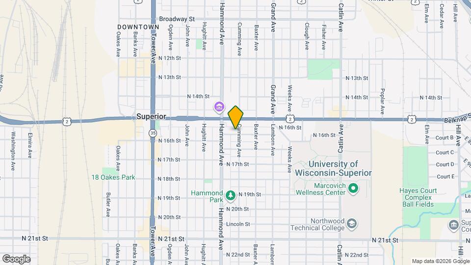 1303-1303 N 16th St Map and Location Details