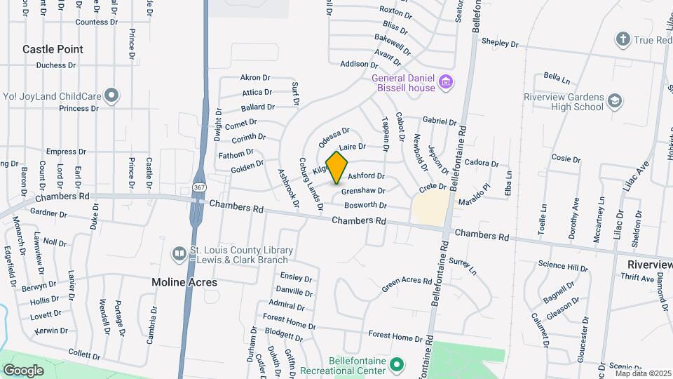 1227 Grenshaw Dr Map and Location Details