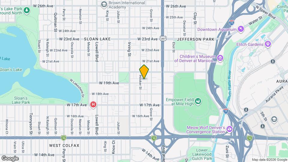 3139 W 19th Ave Map and Location Details