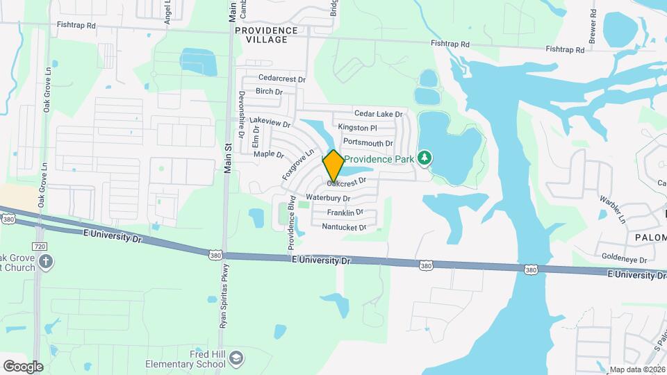 1116 Oakcrest Dr Mapa y Detalles de la Ubicación