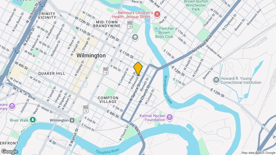 903 Kirkwood St Map and Location Details